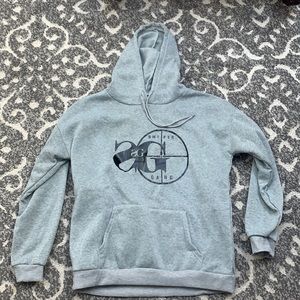 Grey size medium sniper Gang sweat hooded sweatshirt
